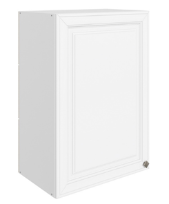 Шкаф навесной Мишель L500 H720 (1 дв. гл.) эмаль (белый/белый) в Тюмени