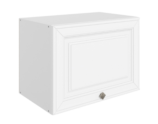 Шкаф на кухню Мишель L500 Н360 (1 дв. гл.) эмаль (белый/белый) в Заводоуковске - изображение