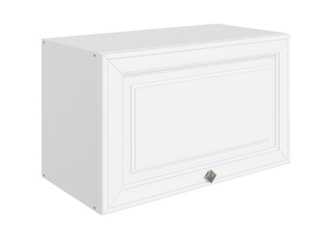 Настенный шкаф Мишель L600 Н360 (1 дв. гл.) эмаль (белый/белый) в Заводоуковске - предосмотр