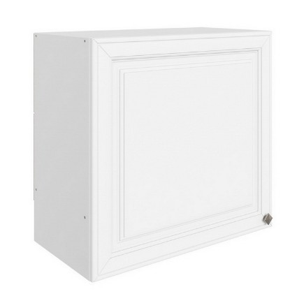 Шкаф навесной Мишель под вытяжку L600 H566 (1 дв. гл.) эмаль (белый/белый) в Заводоуковске - изображение