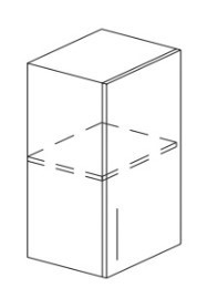 Кухонный шкаф Гармония А2 72*30*30см МДФ премиум, глянец, металик в Заводоуковске - изображение