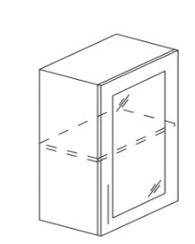 Навесной шкаф Гармония А5 72*40*30см МДФ премиум, глянец, металик в Заводоуковске - изображение