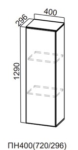 Шкаф-пенал настенный Модерн New, ПН400(720/296), МДФ в Ишиме