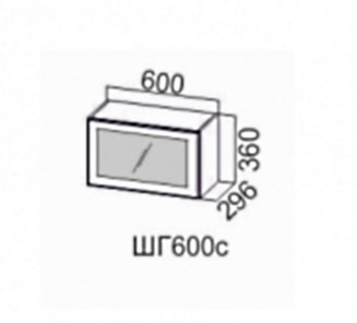 Навесной шкаф Модерн шг600с/360 в Тюмени - предосмотр