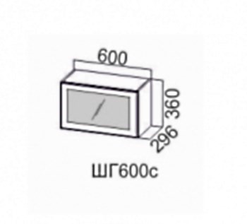 Навесной шкаф Модерн шг600с/360 в Заводоуковске - изображение