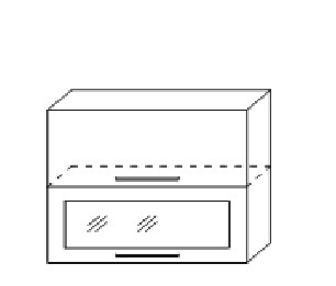 Шкаф на кухню Мыло, настенный с 2 откидными дверями 718*600*320, Ш2О 600 в Тюмени - предосмотр