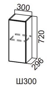 Кухонный шкаф Модерн New, Ш300/720, МДФ в Тюмени