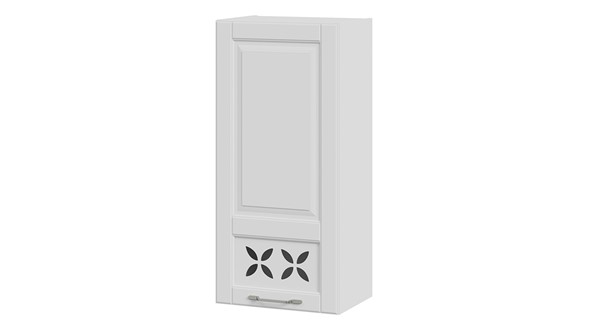 Кухонный навесной шкаф Скай В_96-45_1ДРД(L) (Белоснежный софт) в Тюмени - изображение