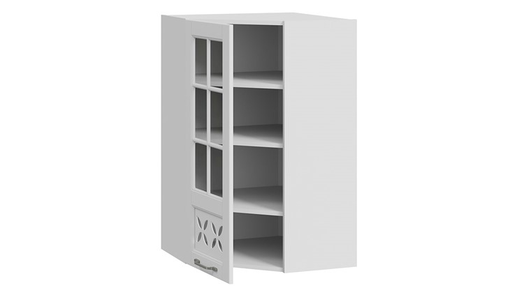 Кухонный угловой шкаф Скай ВУ45_96-(40)_1ДРДc(L) (Белоснежный софт) в Тюмени - изображение 1