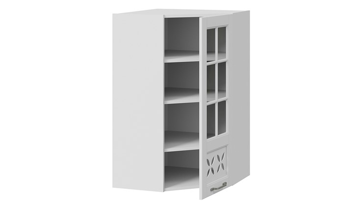 Кухонный навесной шкаф Скай ВУ45_96-(40)_1ДРДс(R) (Белоснежный софт) в Заводоуковске - изображение 1