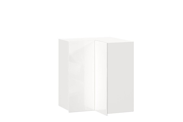 Шкаф кухонный угловой Шервуд, ЛД 281.500.000.169, белый/белый глянец в Тюмени - изображение
