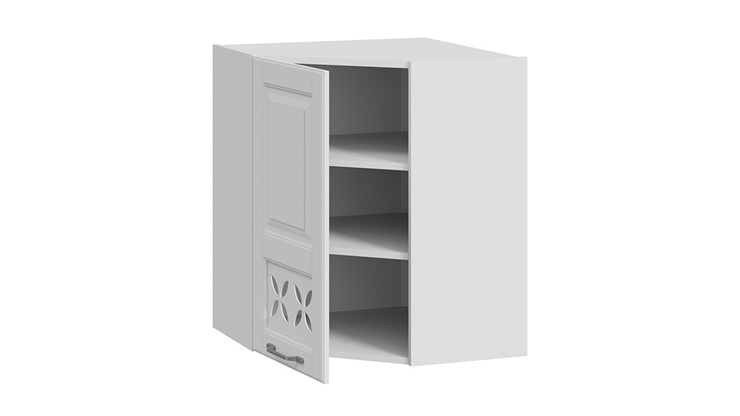 Кухонный угловой шкаф Скай ВУ45_72-(40)_1ДРД(L) (Белоснежный софт) в Тюмени - изображение 1