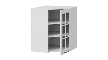 Кухонный навесной шкаф Скай ВУ45_72-(40)_1ДРс (Белоснежный софт) в Тюмени - предосмотр 1