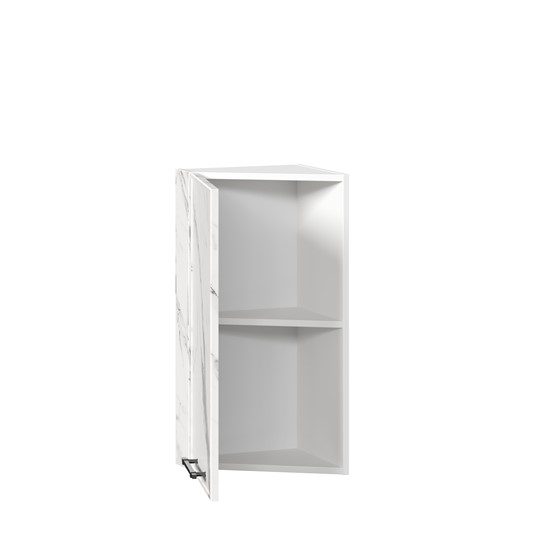 Кухонный шкаф Вилена ЛД 592.690.000.080 350 окончание (Белый/Монте Белый) в Тюмени - изображение 1