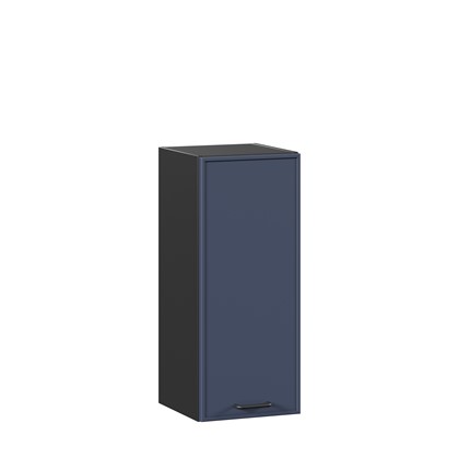 Шкаф настенный 300 Индиго ЛД 298.310.000.142, Чёрный/Тёмно-синий в Заводоуковске - изображение