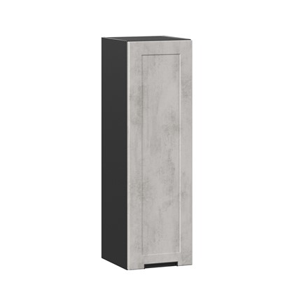 Кухонный шкаф 300 высокий Джамис ЛД 296.410.000.066, Чёрный/Белый камень в Заводоуковске - изображение