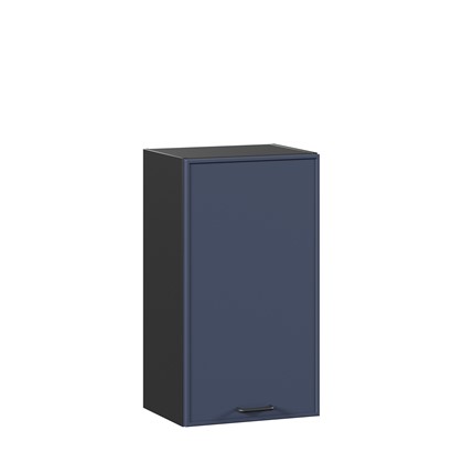 Кухонный навесной шкаф 400 Индиго ЛД 298.320.000.143, Чёрный/Тёмно-синий в Тюмени - изображение