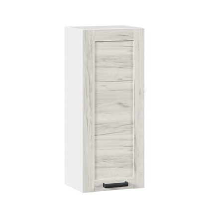 Кухонный навесной шкаф 400 высокий Винченца ЛД 234.420.000.035, Белый/Дуб Крафт белый в Тюмени - изображение