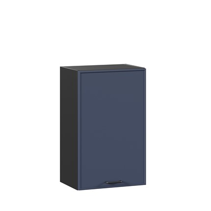 Шкаф настенный 450 Индиго ЛД 298.330.000.145, Чёрный/Тёмно-синий в Тюмени - изображение