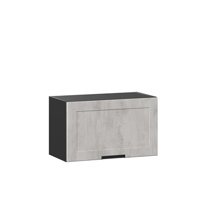 Шкаф кухонный 600 горизонтальный Джамис ЛД 296.710.000.077, Чёрный/Белый камень в Тюмени - изображение