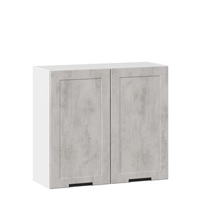 Навесной кухонный шкаф 800 Джамис ЛД 296.360.000.022, Белый/Белый камень в Тюмени - предосмотр