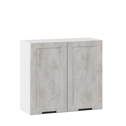Навесной кухонный шкаф 800 Джамис ЛД 296.360.000.022, Белый/Белый камень в Тюмени - изображение