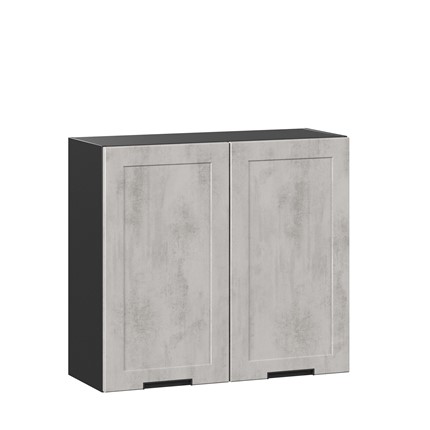 Шкаф на кухню 800 Джамис ЛД 296.360.000.064, Чёрный/Белый камень в Заводоуковске - изображение