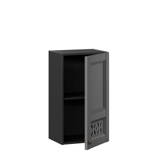 Настенный шкаф Амели-3 400 ЛД 299.320.000.025, Черный/Оникс серый в Заводоуковске - изображение 1