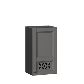 Настенный шкаф Амели-3 400 ЛД 299.320.000.025, Черный/Оникс серый в Тюмени - предосмотр