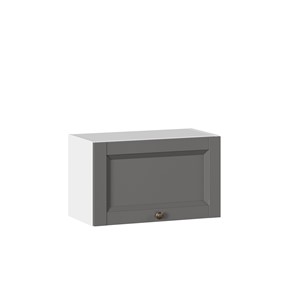 Кухонный навесной шкаф Амели-3 600 горизонтальный ЛД 299.710.000.061, Белый/Оникс серый в Заводоуковске