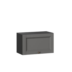 Кухонный навесной шкаф Амели-3 600 горизонтальный ЛД 299.710.000.062, Черный/Оникс серый в Тюмени - предосмотр