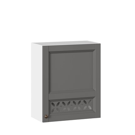 Настенный шкаф Амели-3 600 ЛД 299.350.000.029, Белый/Оникс серый в Заводоуковске - изображение