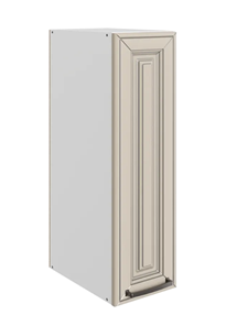 Кухонный шкаф Атланта L200 H720 (1 дв. гл.) эмаль (белый/сливки патина платина) в Тюмени - предосмотр