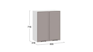 Кухонный шкаф Белладжио 1В6 (Белый, Софт капучино) в Тюмени - предосмотр 2