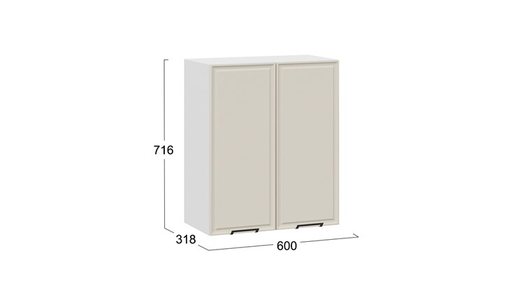 Кухонный шкаф Белладжио 1В6 (Белый, Софт панакота) в Заводоуковске - изображение 2