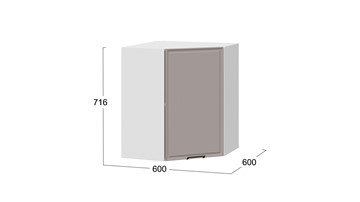 Кухонный навесной шкаф Белладжио 1В6У (Белый, Софт капучино) в Тюмени - предосмотр 2