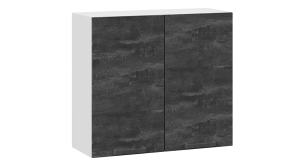 Навесной кухонный шкаф Детройт 1В8 (Белый/Угольный Камень) в Заводоуковске - изображение