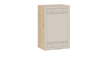 Навесной кухонный шкаф Долорес 1В45 (Дуб крафт золотой/Крем) в Тюмени