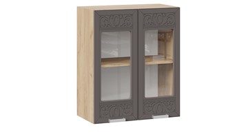 Кухонный шкаф Долорес 1В6С (Дуб крафт золотой/Муссон) в Тюмени