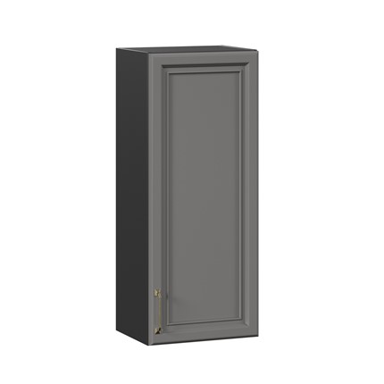 Шкаф навесной Джелатто 400 высокий ЛД 241.420.000.151, Черный/Оникс серый в Тюмени - изображение