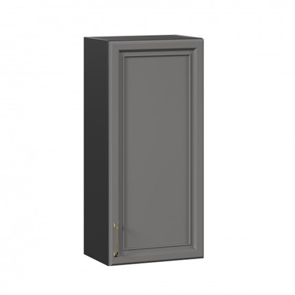 Настенный шкаф Джелатто 450 высокий ЛД 241.430.000.153, Черный/Оникс серый в Тюмени - изображение