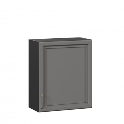 Кухонный навесной шкаф Джелатто 600 ЛД 241.350.000.146, Черный/Оникс серый в Тюмени - изображение