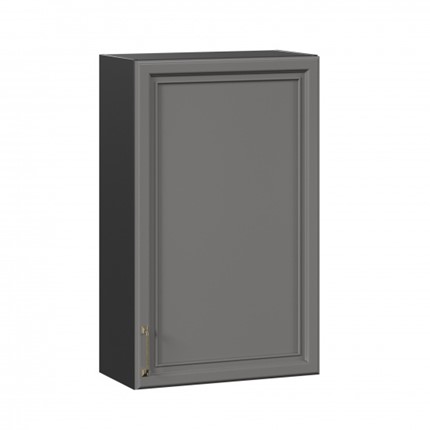 Кухонный навесной шкаф Джелатто 600 высокий ЛД 241.450.000.154, Черный/Оникс серый в Заводоуковске - изображение