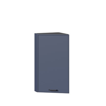 Кухонный навесной шкаф окончание Индиго ЛД 298.690.000.160, Чёрный/Тёмно-синий в Тюмени - изображение