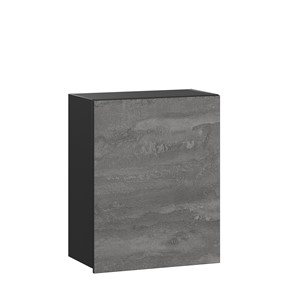 Навесной кухонный шкаф Паола ЛД 590.350.000.072 600 (Черный/Камень железный) в Тюмени - предосмотр