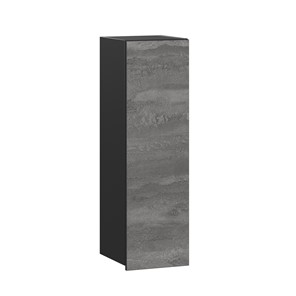 Шкаф настенный Паола ЛД 590.410.000.076 300 высокий (Черный/Камень железный) в Тюмени - предосмотр