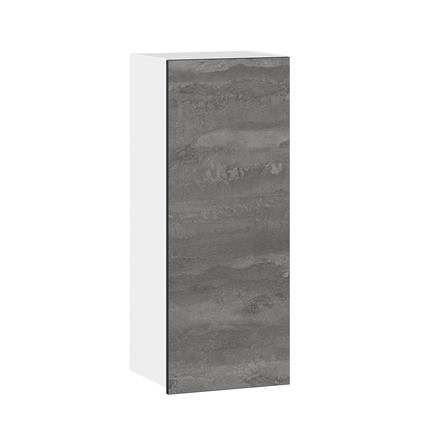 Кухонный навесной шкаф Паола ЛД 590.420.000.032 400 высокий (Белый/Камень железный) в Тюмени - изображение