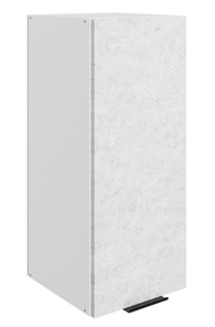 Навесной шкаф Стоун L300 Н720 (1 дв. гл.) (белый/белая скала) в Тюмени