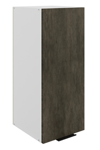 Настенный шкаф Стоун L300 Н720 (1 дв. гл.) (белый/камень темно-серый) в Тюмени