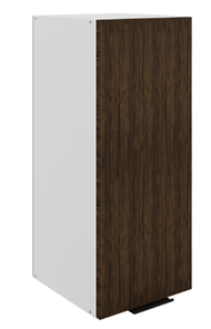 Шкаф настенный Стоун L300 Н720 (1 дв. гл.) (белый/палисандр) в Тюмени